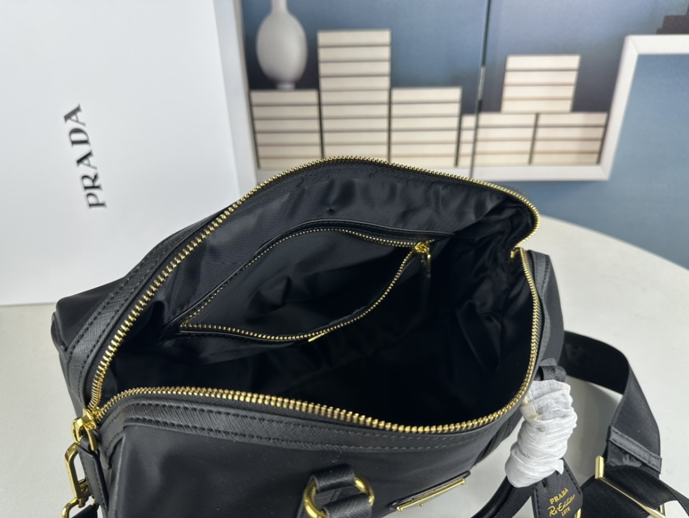 Fashion Travel Nylon Cross Body Bags Men's Women's Carrying Leather Handbag