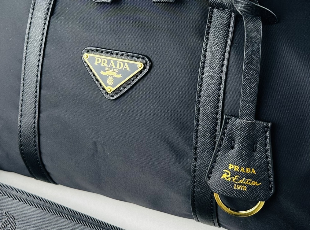 Fashion Travel Nylon Cross Body Bags Men's Women's Carrying Leather Handbag
