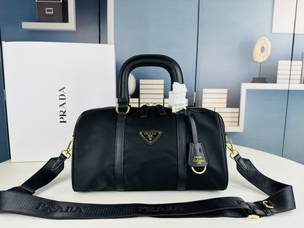 Fashion Travel Nylon Cross Body Bags Men's Women's Carrying Leather Handbag