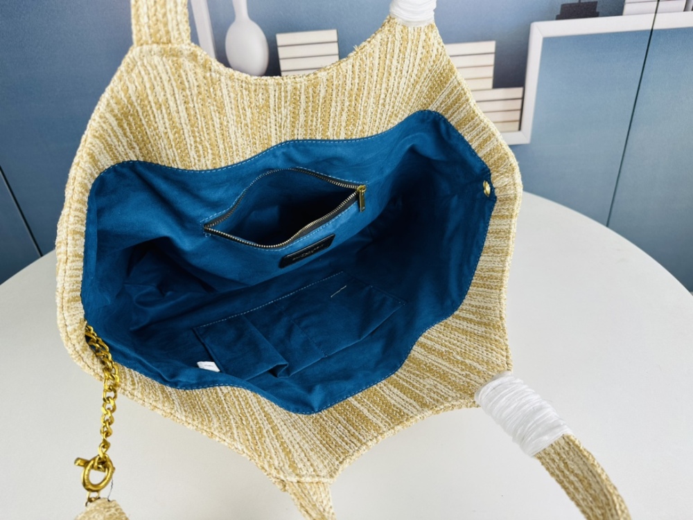 High Quality YSL Designer Totes Bags Lafite Straw Bag Luxury Women Handbag Big Capacity