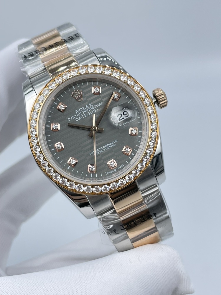 36mm Women Fashion Watches Stainless Strap Automatic Movement Mens Datejust Moissanite Wristwatch