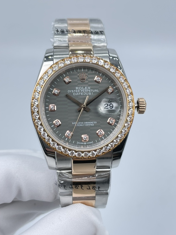 36mm Women Fashion Watches Stainless Strap Automatic Movement Mens Datejust Moissanite Wristwatch