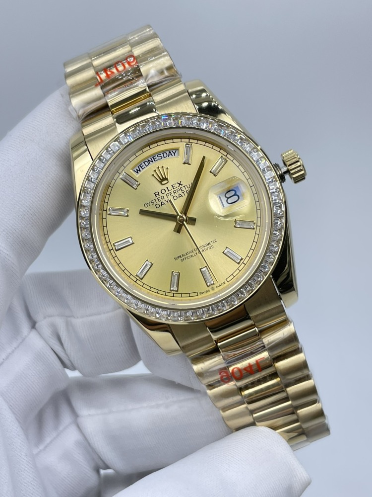36mm 41mm Daydate Mossanite Women Fashion Watches Stainless Strap Automatic Movement Mens Wristwatch