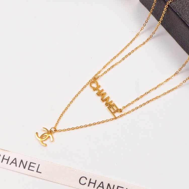 Cha Designer Necklaces Pendant Long Chain for Men Women Steel Fashion Classic Jewelry Gift