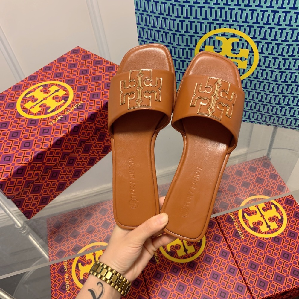 Designer Fashon Women's Slippers Casual Leather Flat Shoes Summer Beach Slippers