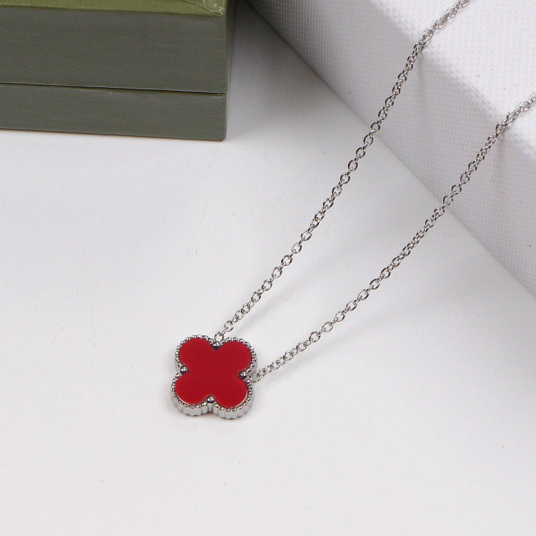 VCA Gold Plated Necklaces Luxury Designer Necklace Flowers Four-leaf Clover Fashional Pendants