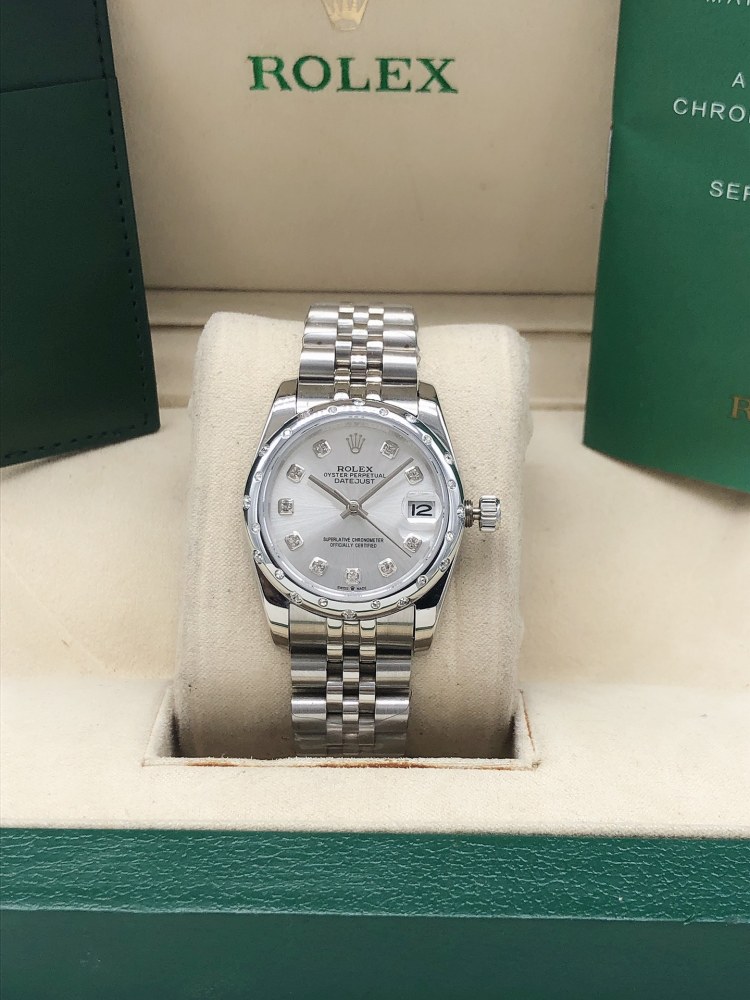 Rol 31mm Womens Fashion Men's Watches Stainless Strap Automatic Movement Mens Luxury Wristwatch