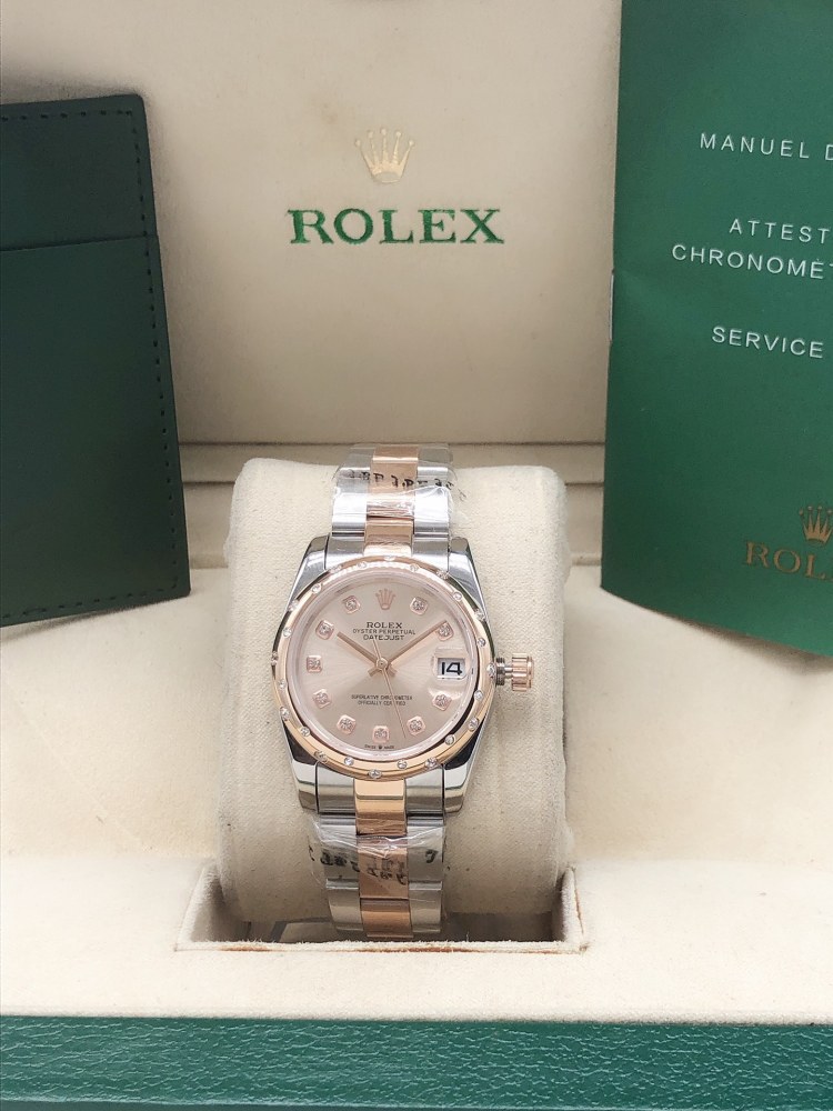 Rol 31mm Womens Fashion Men's Watches Stainless Strap Automatic Movement Mens Luxury Wristwatch