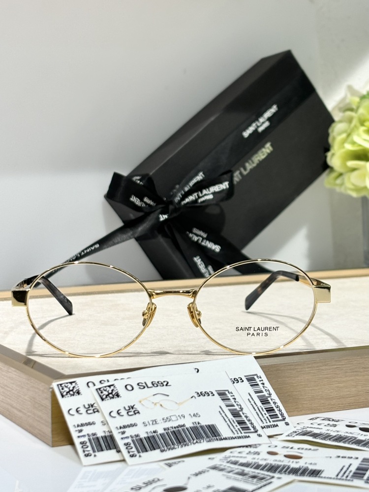 YSL Fashion Designer Round Frame Sunglasses Classic Eyeglasses Outdoor Beach Sun Glasses For Man Woman