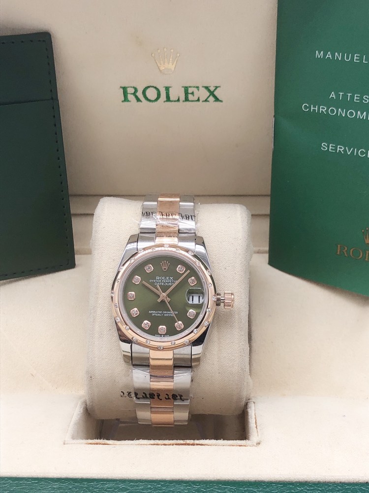 Rol 31mm Womens Fashion Men's Watches Stainless Strap Automatic Movement Mens Luxury Wristwatch