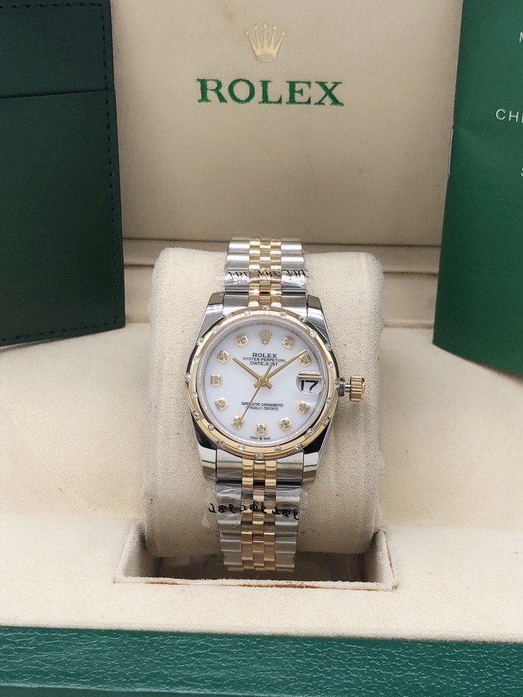 Rol 31mm Womens Fashion Men's Watches Stainless Strap Automatic Movement Mens Luxury Wristwatch