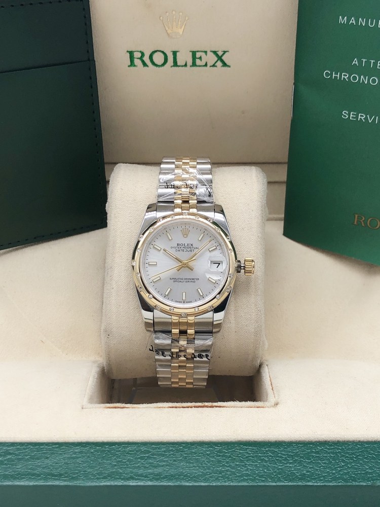 Rol 31mm Womens Fashion Men's Watches Stainless Strap Automatic Movement Mens Luxury Wristwatch