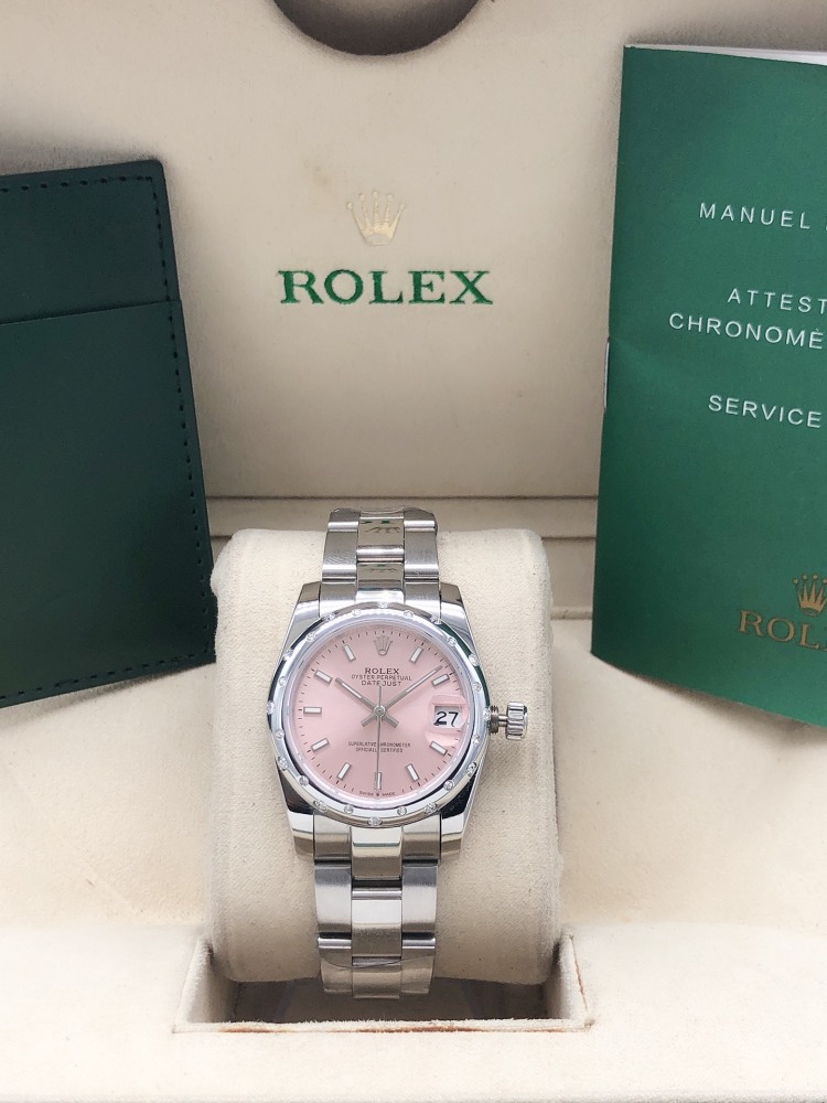 Rol 31mm Womens Fashion Men's Watches Stainless Strap Automatic Movement Mens Luxury Wristwatch