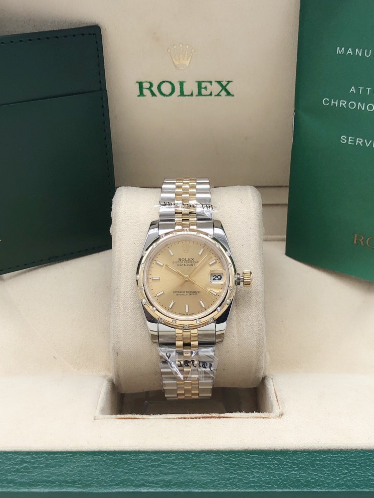 Rol 31mm Womens Fashion Men's Watches Stainless Strap Automatic Movement Mens Luxury Wristwatch