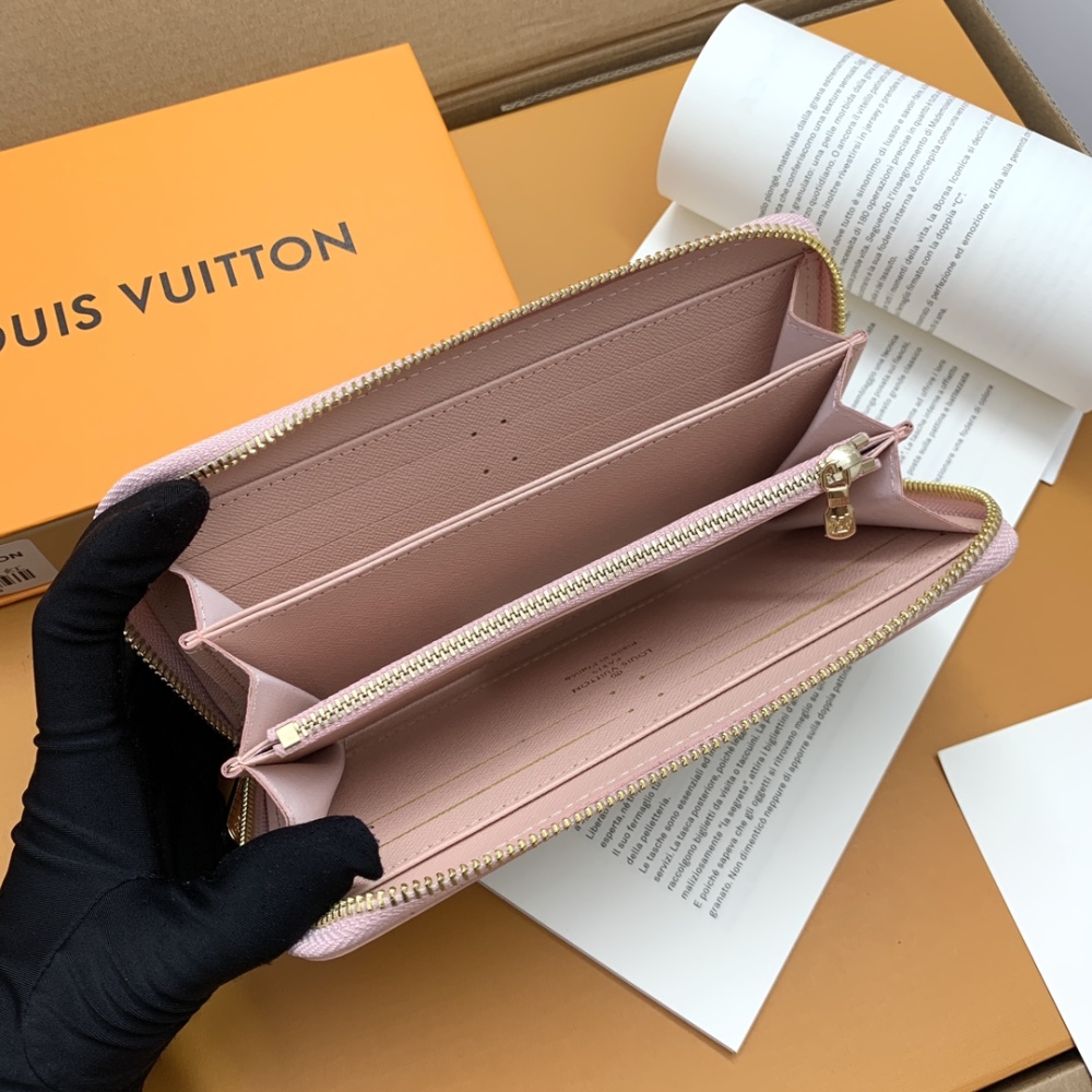 LV High Quality Fashion Classic Unisex Business Designer Women Hand Bag Man Formal Purse Wallets Wallet Card Holder