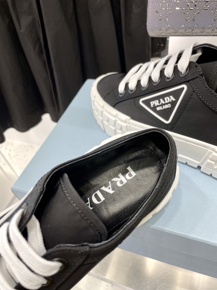 PRA High Quality Designer Casual Vintage Thick Height Increasing Shoes Patchwork Sports Shoes