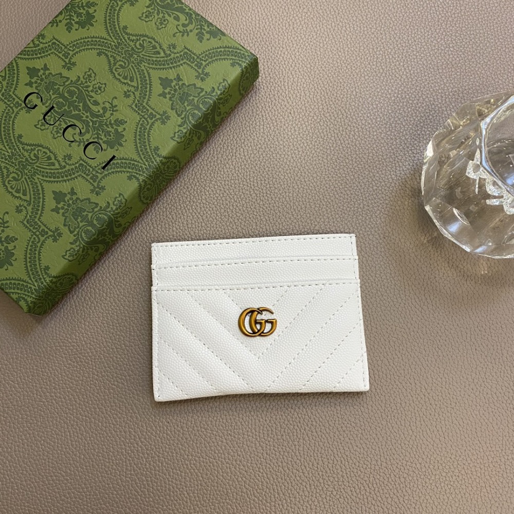 GUC Classical Women Card Holder Key Luxury Leather Coin Purses Fashion Men's Business Credit Wallets