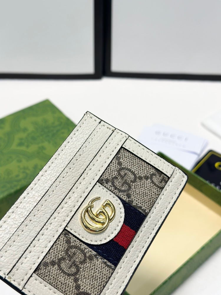 GUC Fashion Animal Print Women Card Holder Key Luxury Leather Coin Purses Fashion Men's Business Credit Wallets