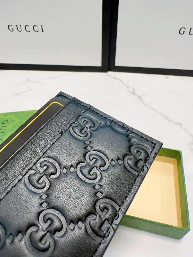 GUC Fashion Animal Print Women Card Holder Key Luxury Leather Coin Purses Fashion Men's Business Credit Wallets