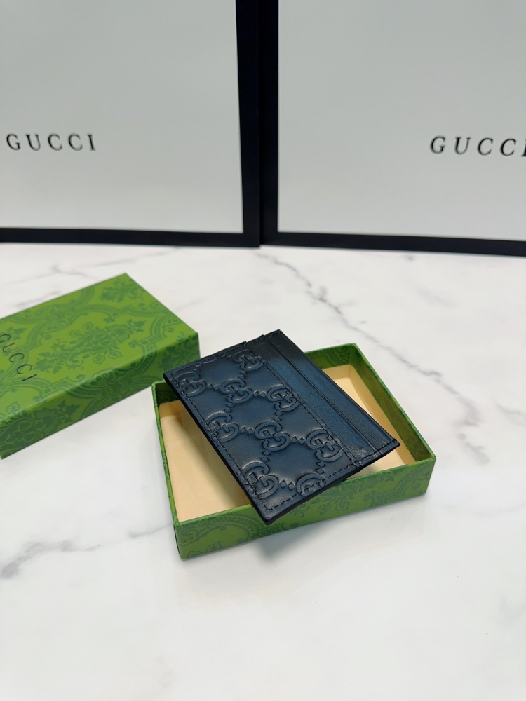 GUC Fashion Animal Print Women Card Holder Key Luxury Leather Coin Purses Fashion Men's Business Credit Wallets