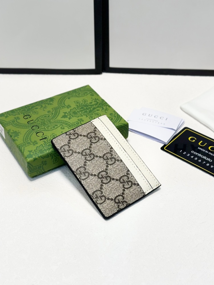 GUC Fashion Animal Print Women Card Holder Key Luxury Leather Coin Purses Fashion Men's Business Credit Wallets