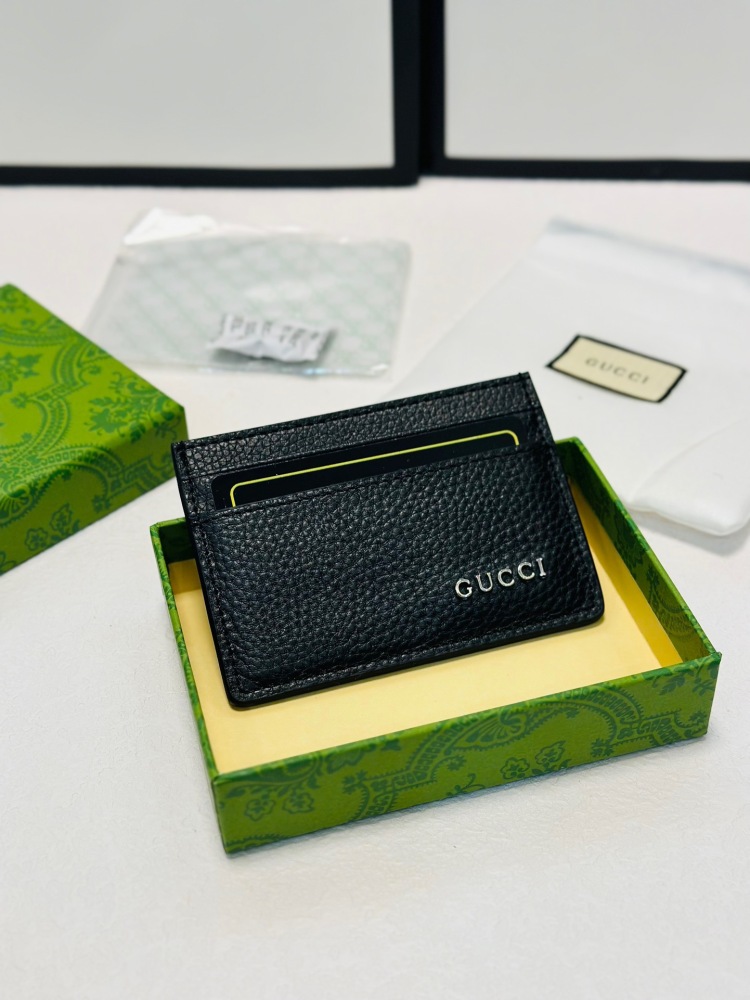 GUC Fashion Animal Print Women Card Holder Key Luxury Leather Coin Purses Fashion Men's Business Credit Wallets