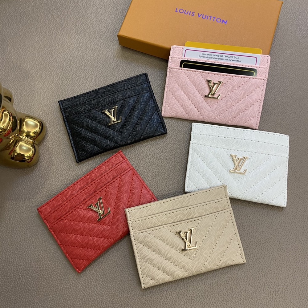 LV Classical Women Card Holder Key Luxury Leather Coin Purses Fashion Men's Business Credit Wallets