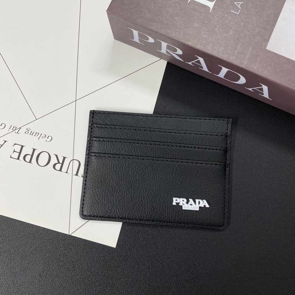 Pra Classical Women Card Holder Key Luxury Leather Coin Purses Fashion Men's Business Credit Wallets