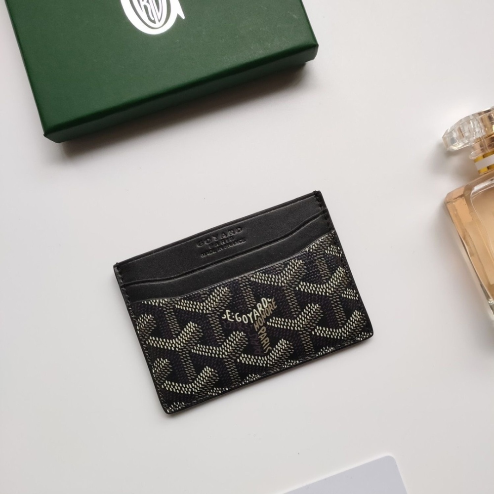 GOY Classical Women Card Holder Key Luxury Old Flower Coin Purses Fashion Men's Business Credit Wallets