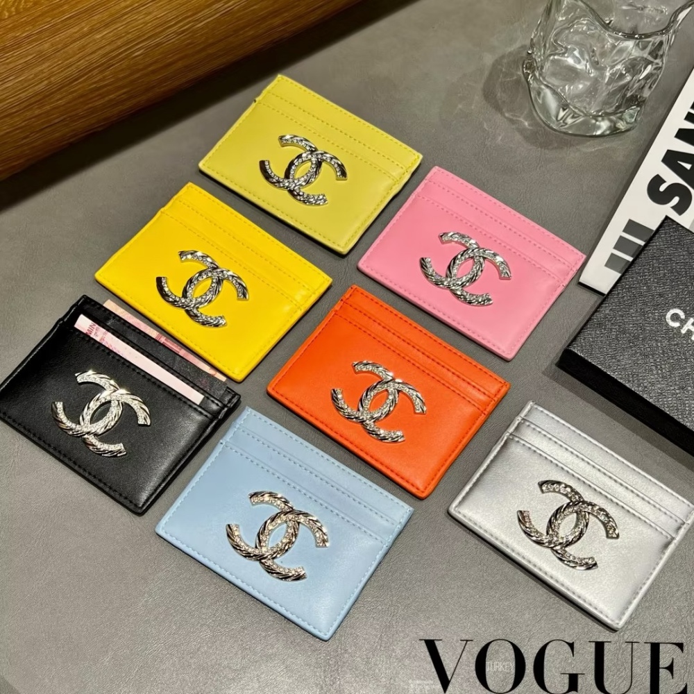Chane Classical Women Card Holder Key Luxury Vintage Denim Coin Purses Fashion Men's Business Credit Wallets