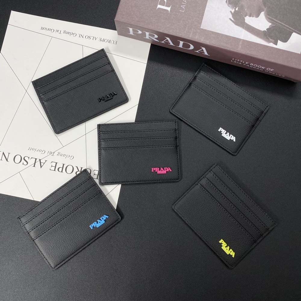 Pra Classical Women Card Holder Key Luxury Leather Coin Purses Fashion Men's Business Credit Wallets