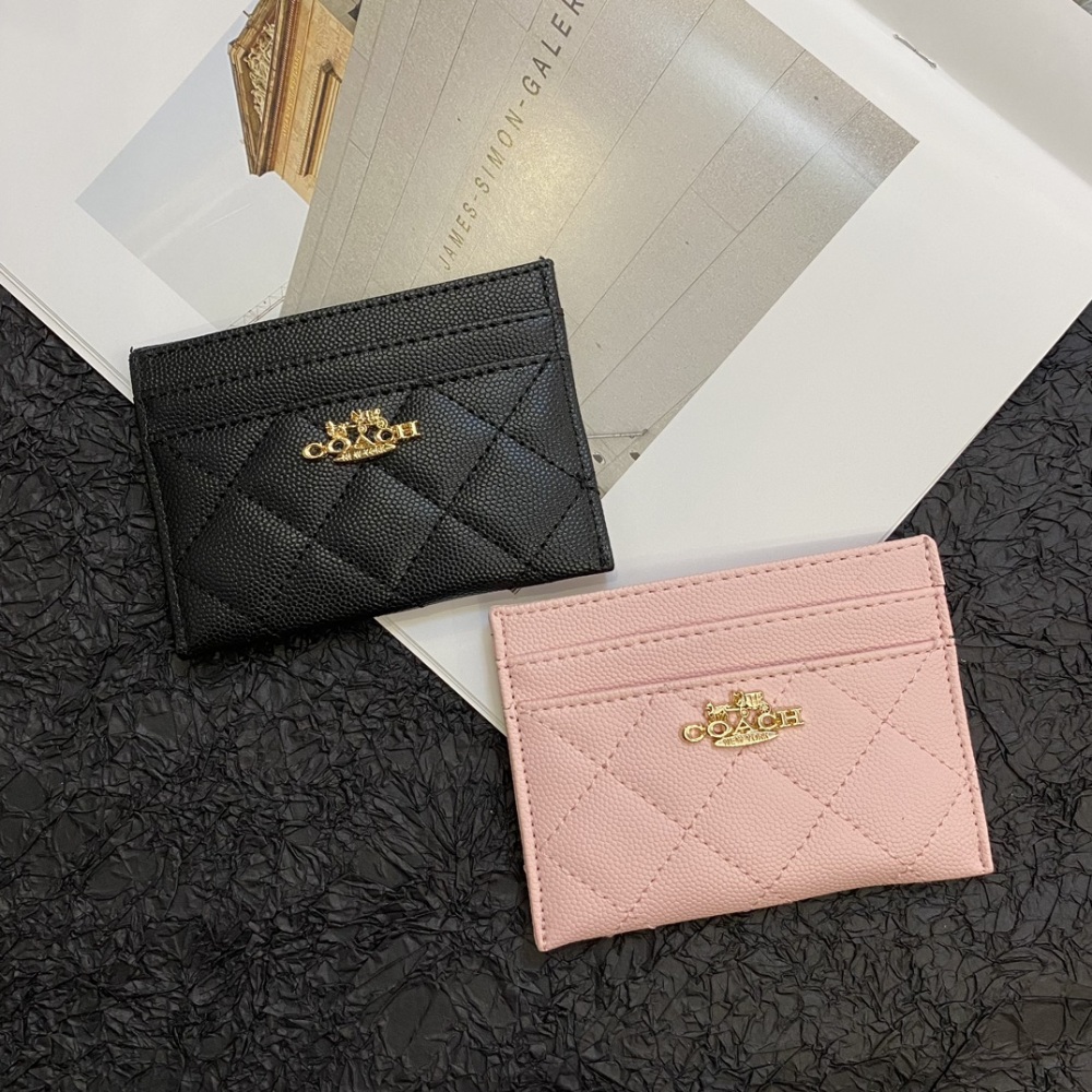 COAC Classical Women Card Holder Key Luxury Cychee Pattern Coin Purses Fashion Men's Business Credit Wallets