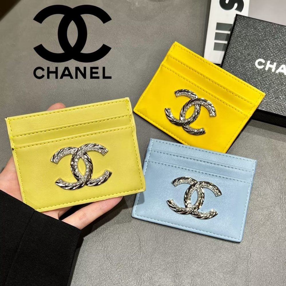 Chane Classical Women Card Holder Key Luxury Vintage Denim Coin Purses Fashion Men's Business Credit Wallets