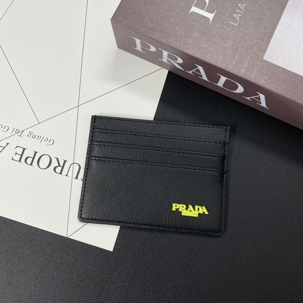 Pra Classical Women Card Holder Key Luxury Leather Coin Purses Fashion Men's Business Credit Wallets