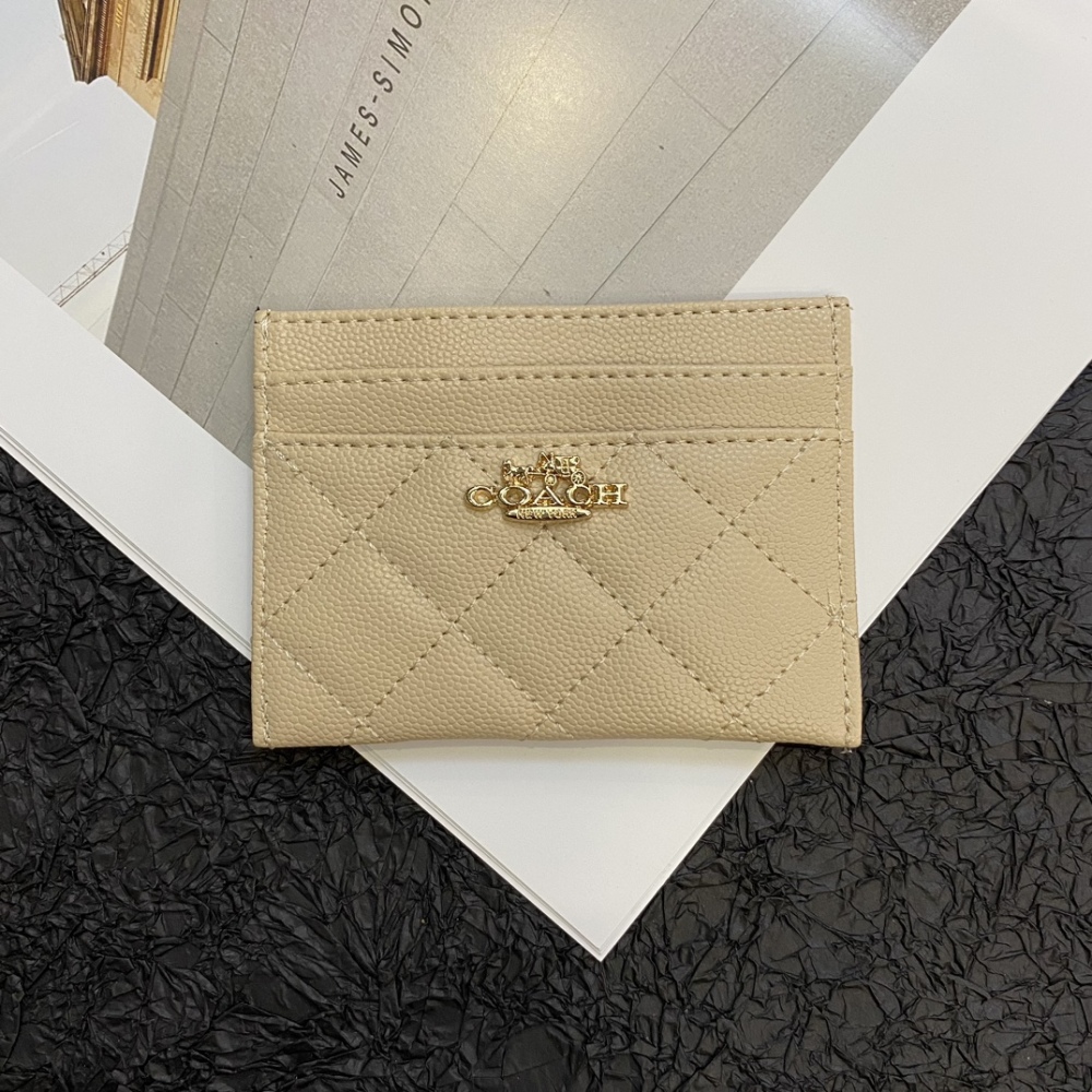 COAC Classical Women Card Holder Key Luxury Cychee Pattern Coin Purses Fashion Men's Business Credit Wallets