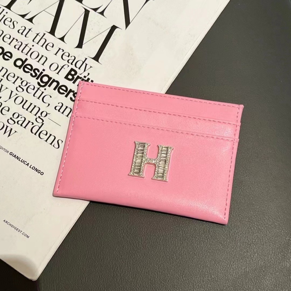 Herm Classical Women Card Holder Key Luxury Leather Coin Purses Fashion Men's Business Credit Wallets