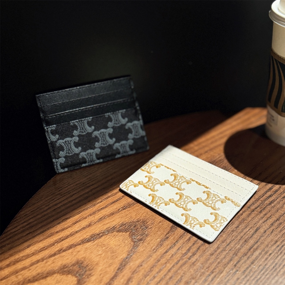 Celin Classical Women Card Holder Key Luxury Leather Coin Purses Fashion Men's Business Credit Wallets