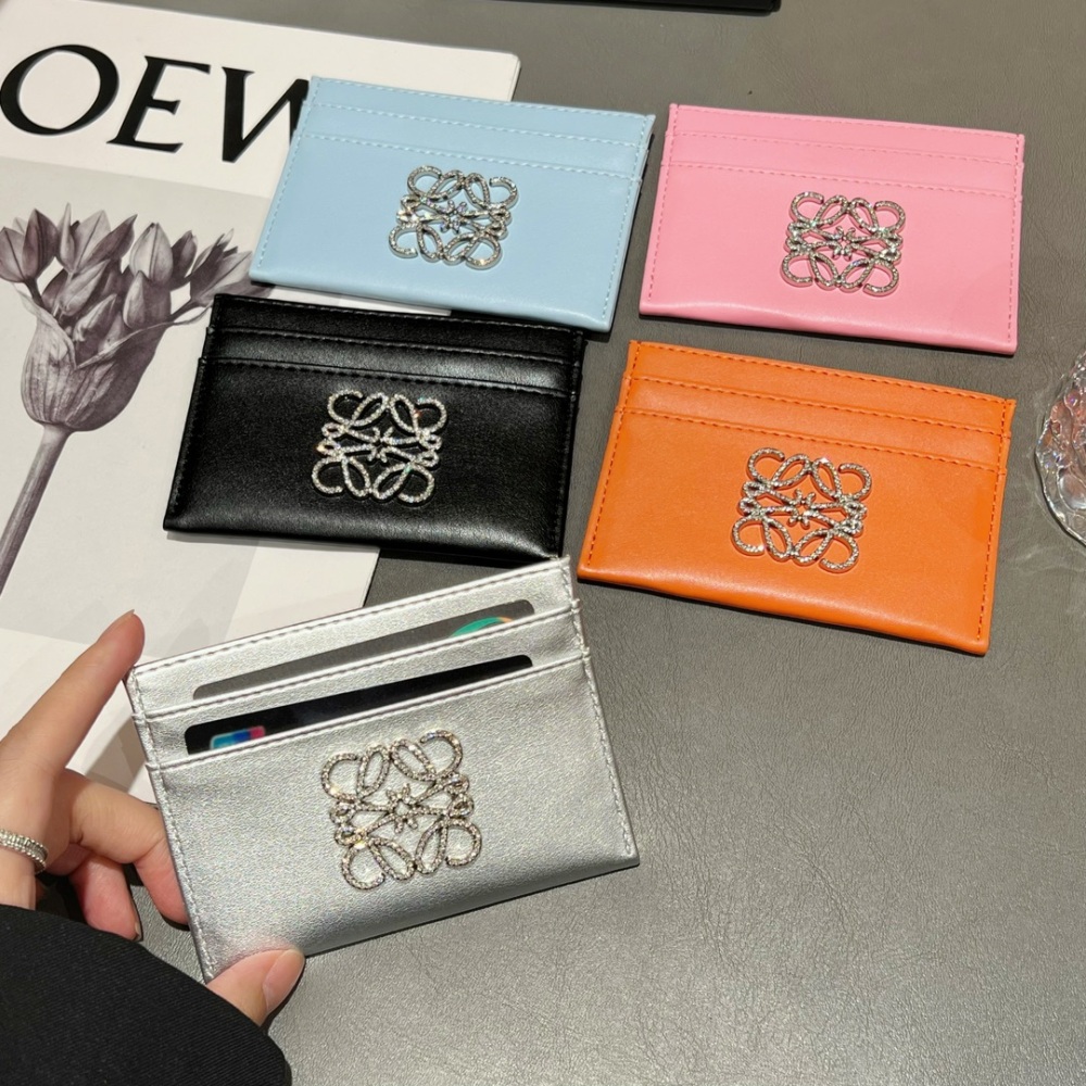 Loew Classical Women Card Holder Key Luxury Leather Coin Purses Fashion Men's Business Credit Wallets