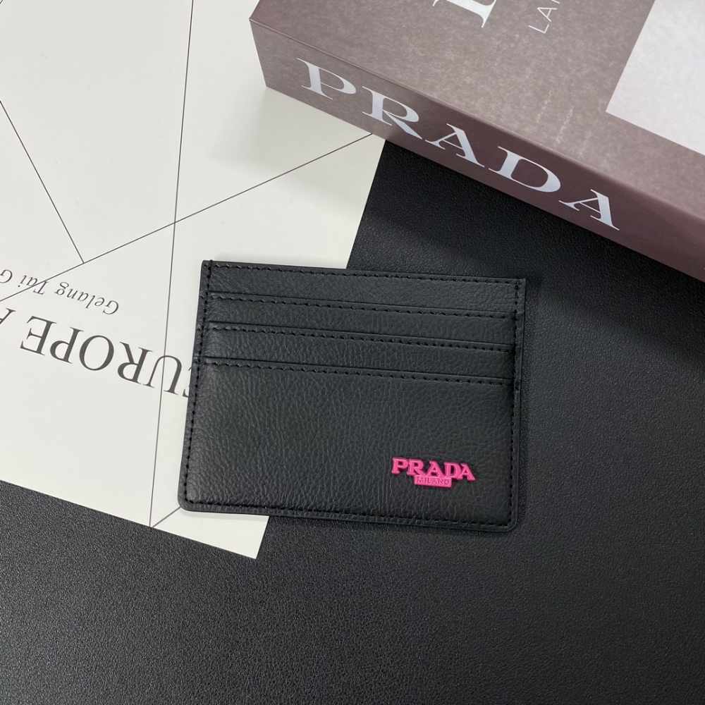 Pra Classical Women Card Holder Key Luxury Leather Coin Purses Fashion Men's Business Credit Wallets