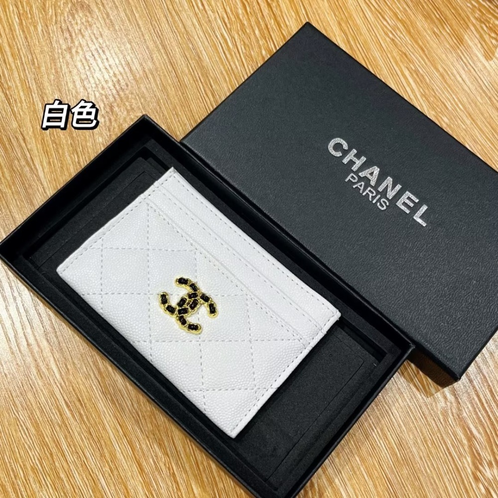 Chane Classical Women Card Holder Key Luxury Leather Coin Purses Fashion Men's Business Credit Wallets