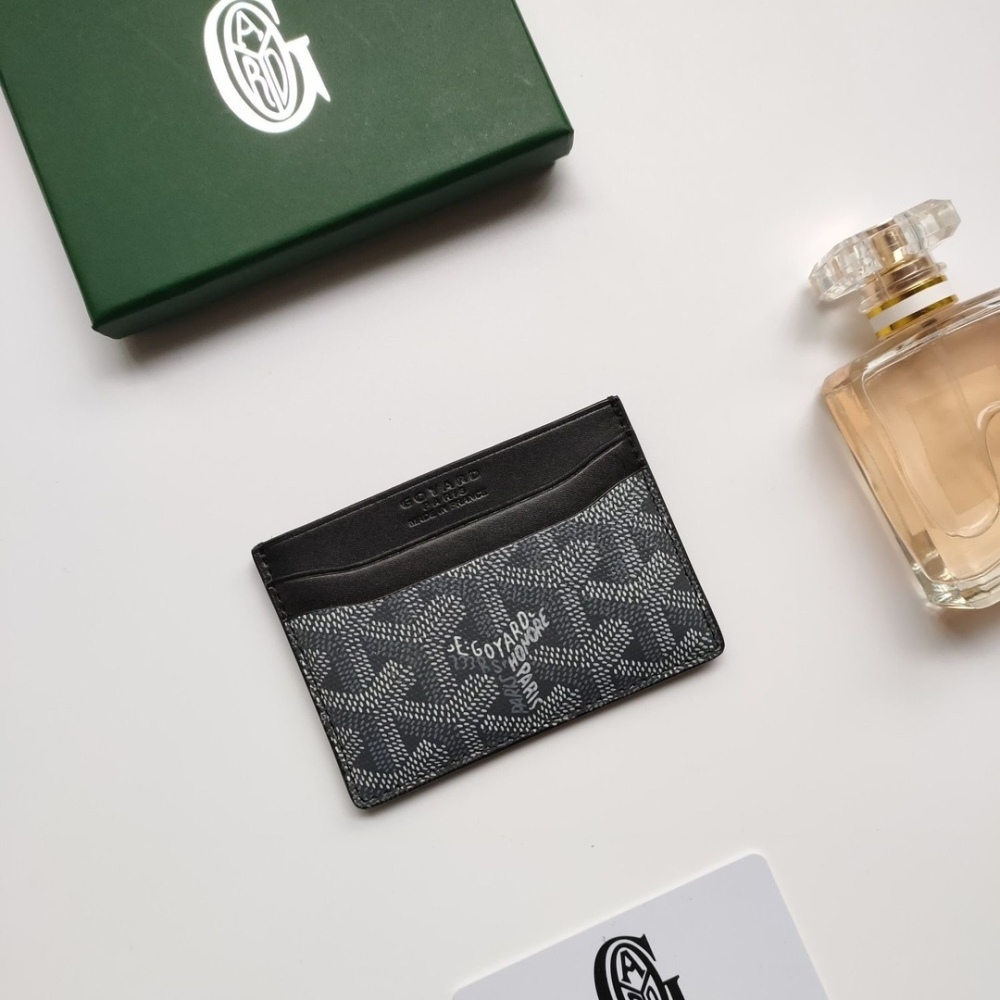 GOY Classical Women Card Holder Key Luxury Old Flower Coin Purses Fashion Men's Business Credit Wallets