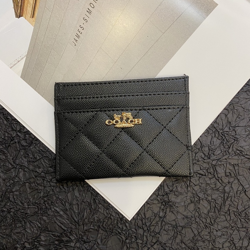 COAC Classical Women Card Holder Key Luxury Cychee Pattern Coin Purses Fashion Men's Business Credit Wallets