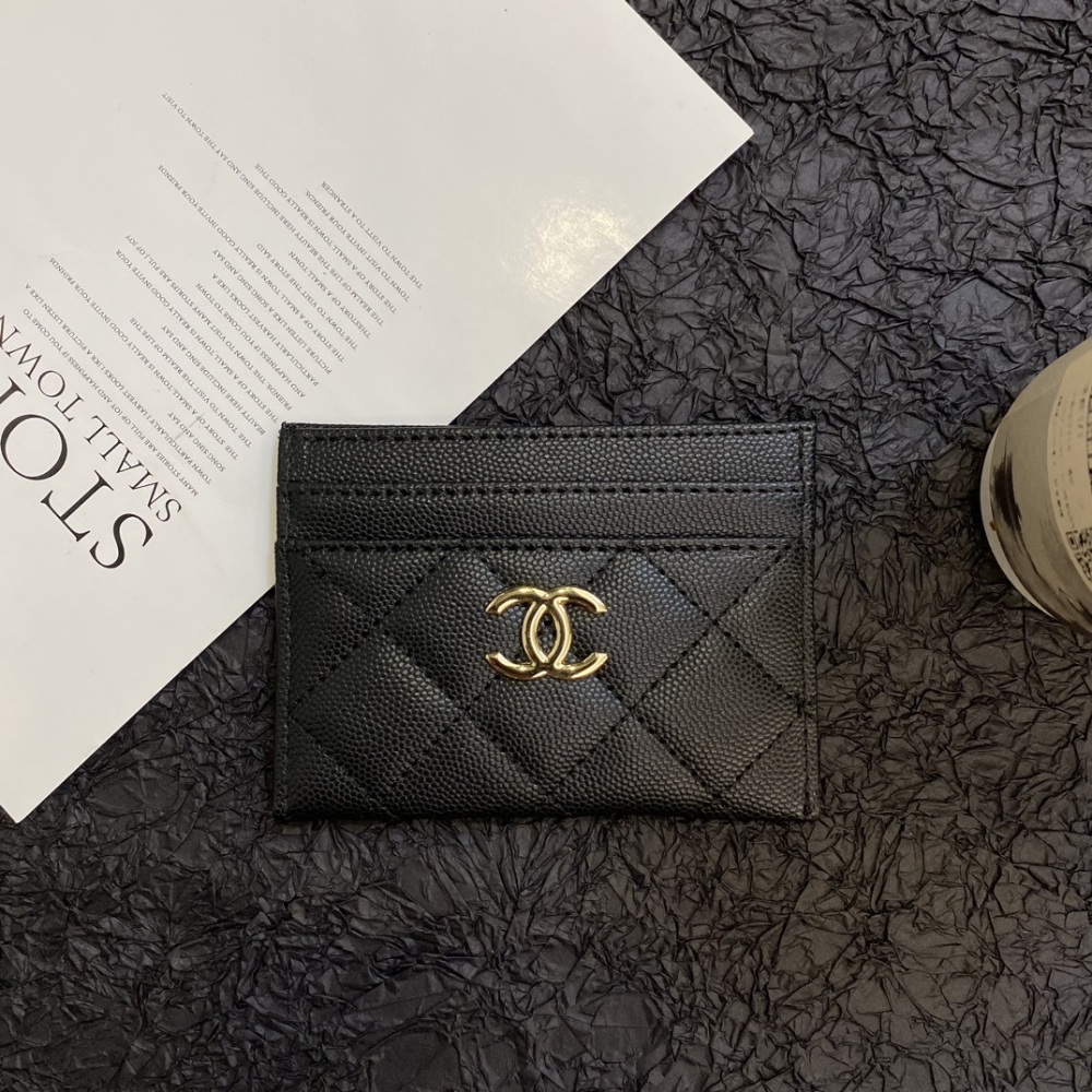 Chane Classical Women Card Holder Key Luxury Leather Coin Purses Fashion Men's Business Credit Wallets
