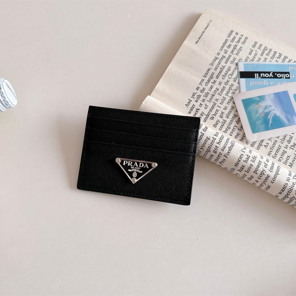 Pra 10 Colors Classical Women Card Holder Key Luxury Leather Coin Purses Fashion Men's Business Credit Wallets