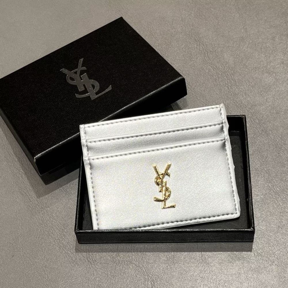 YSL Classical Women Card Holder Key Luxury Leather Coin Purses Fashion Men's Business Credit Wallets
