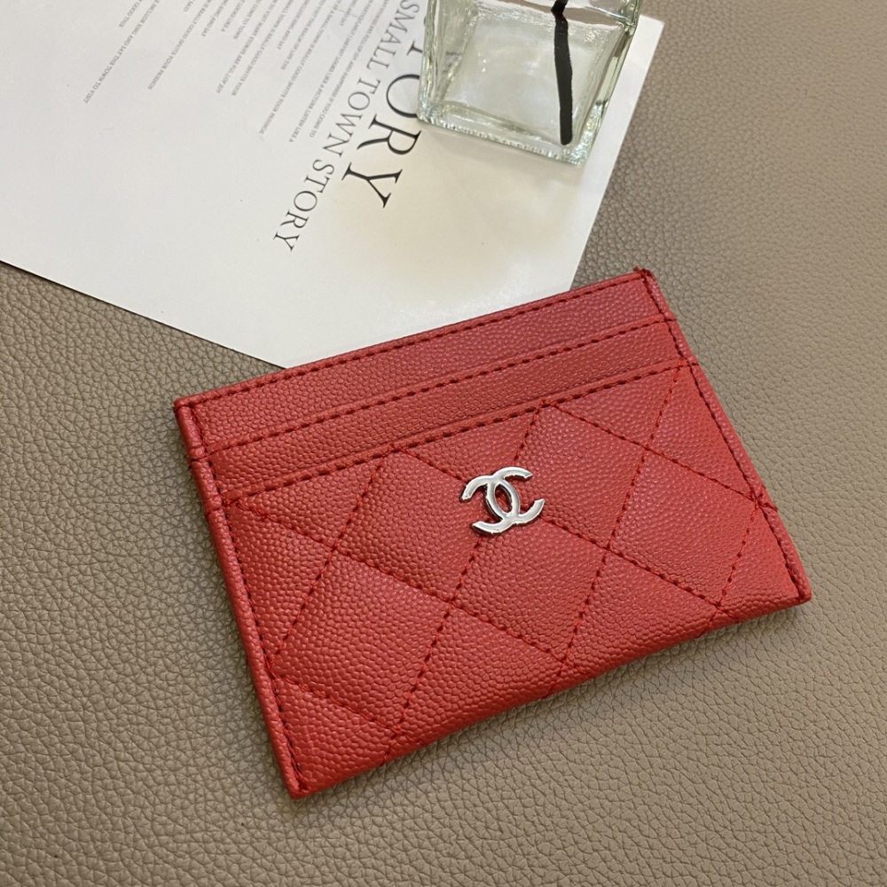 Chane Classical Women Card Holder Key Luxury Leather Coin Purses Fashion Men's Business Credit Wallets