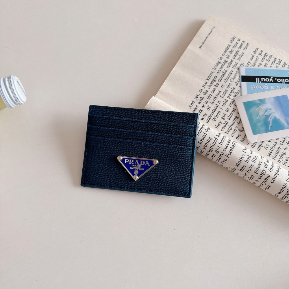 Pra 10 Colors Classical Women Card Holder Key Luxury Leather Coin Purses Fashion Men's Business Credit Wallets