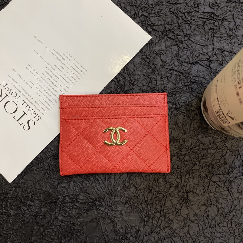 Chane Classical Women Card Holder Key Luxury Leather Coin Purses Fashion Men's Business Credit Wallets