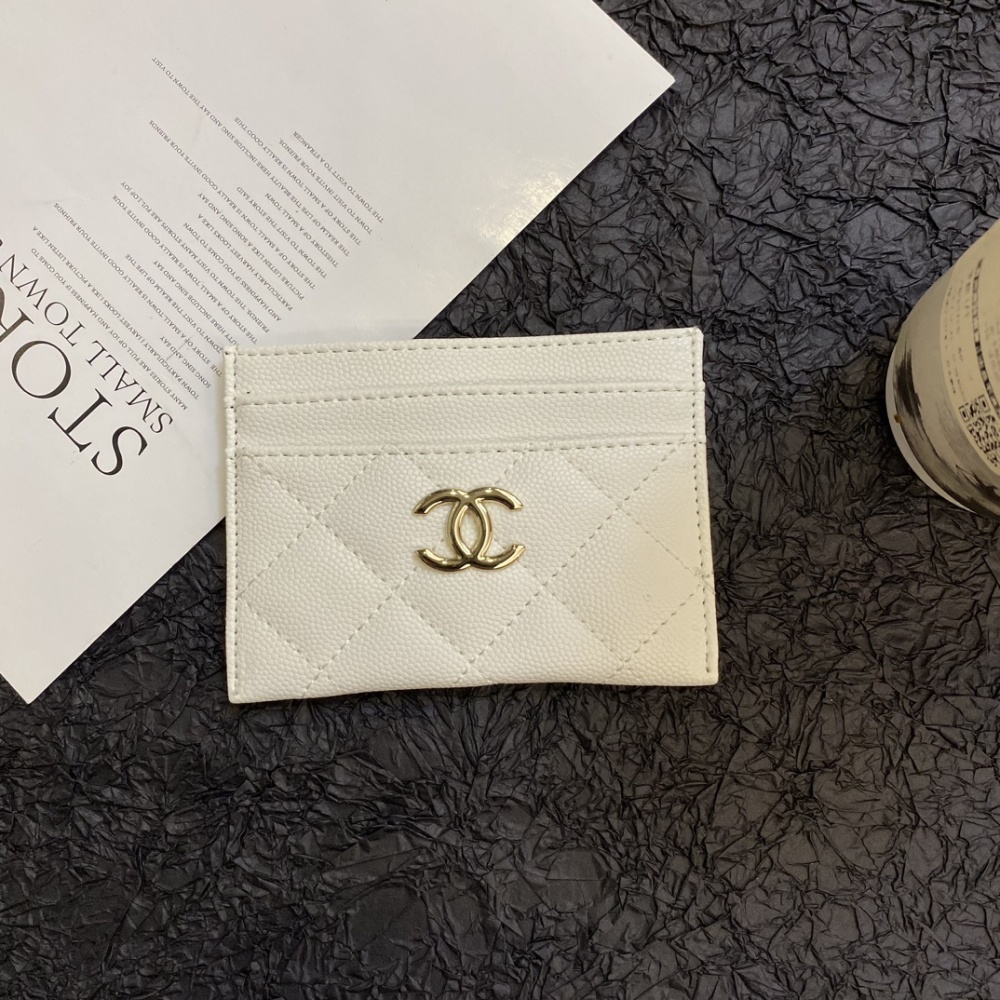 Chane Classical Women Card Holder Key Luxury Leather Coin Purses Fashion Men's Business Credit Wallets