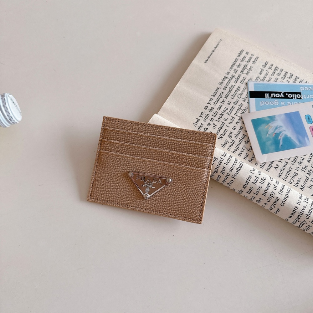 Pra 10 Colors Classical Women Card Holder Key Luxury Leather Coin Purses Fashion Men's Business Credit Wallets